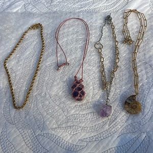 4 Zara necklaces